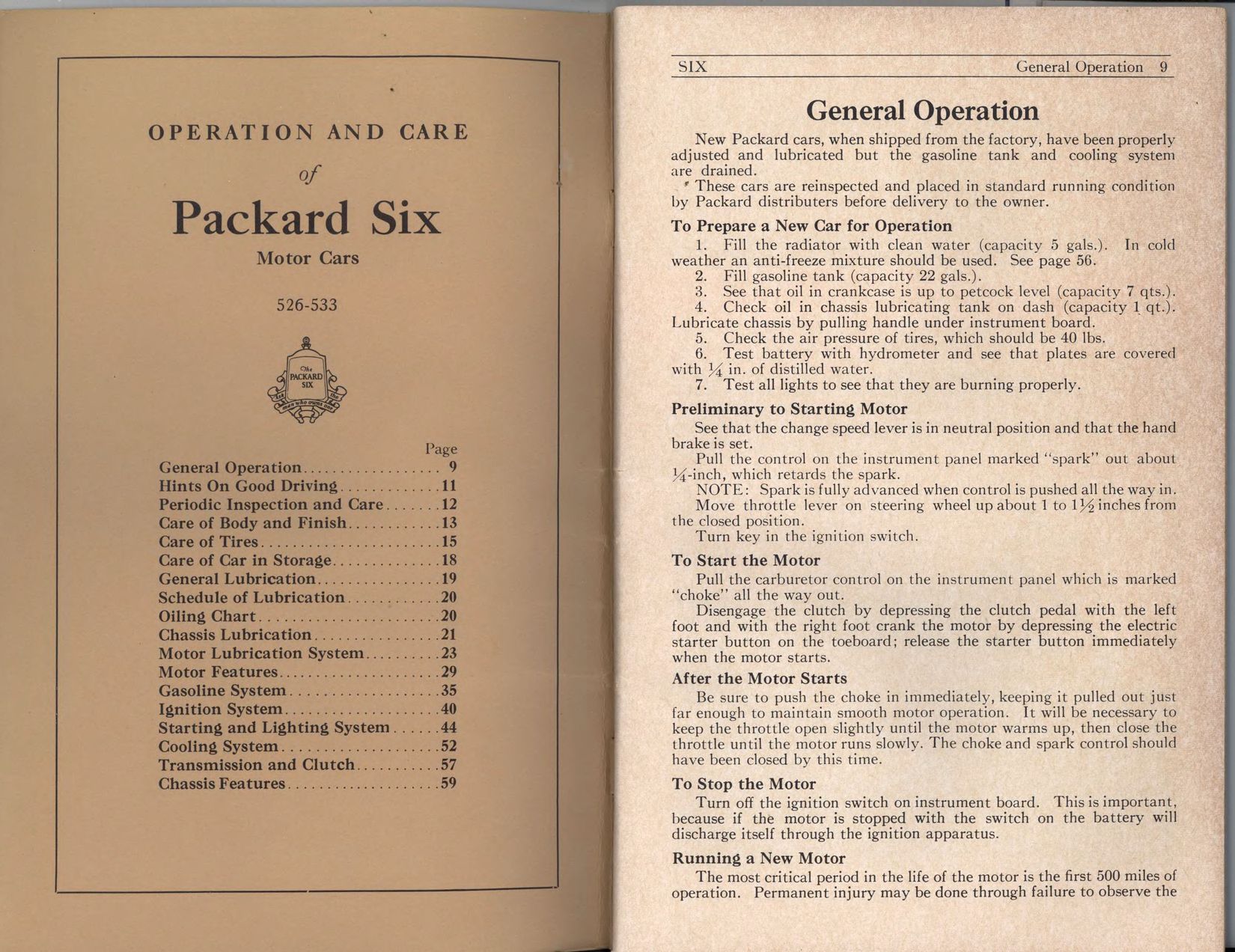 1927 Packard Six Owners Manual Page 33